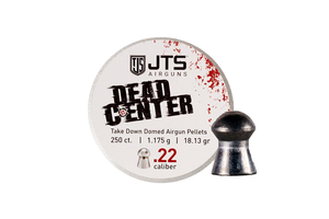 JTS JAC110 Dead Center Precision .22 cal, 1.175g (18.13gr) 250 ct Domed Pellets